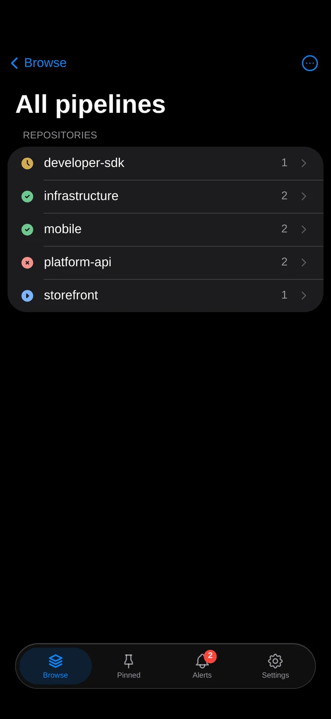 Mobile: Pipelines